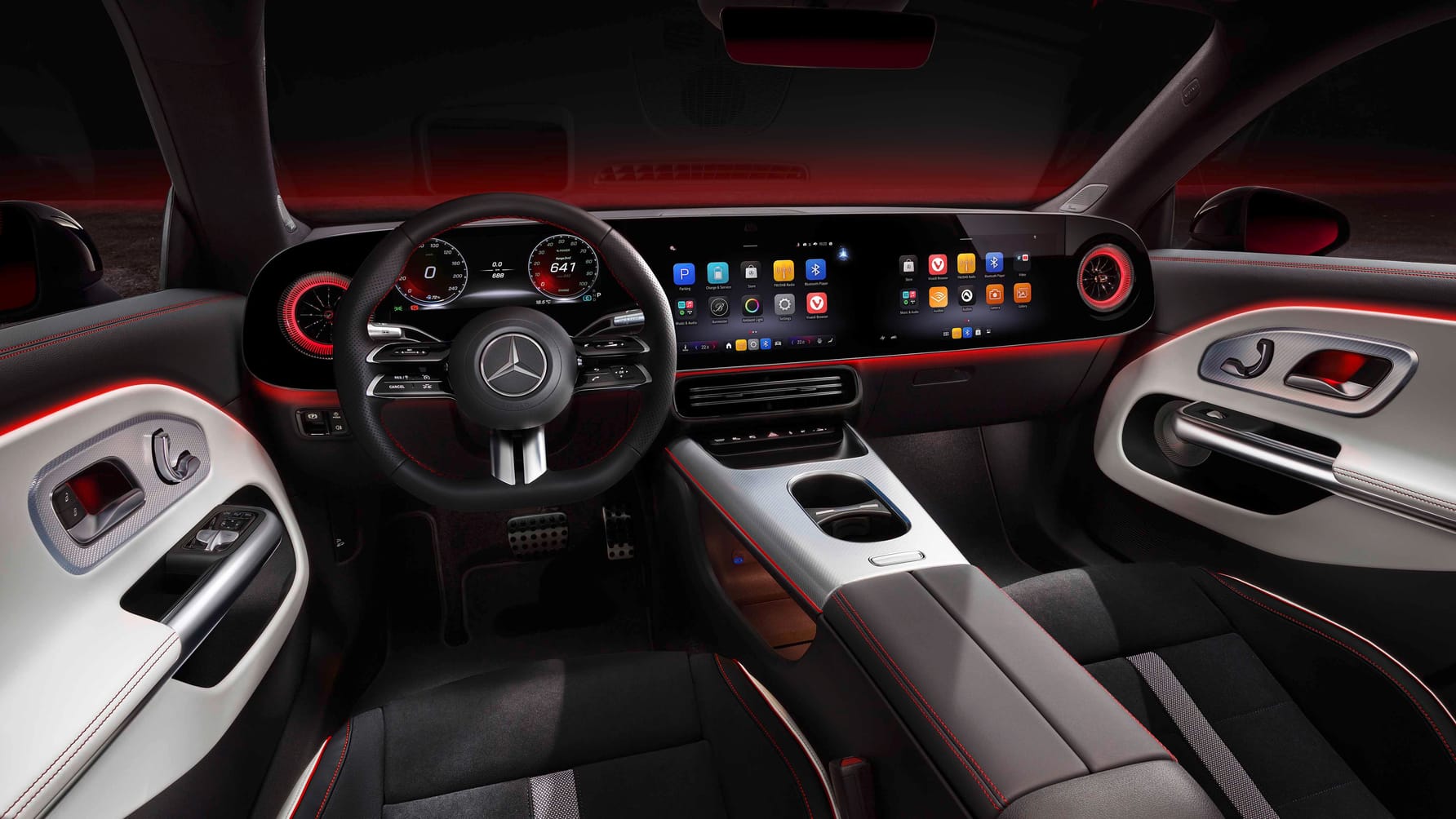Mercedes-Benz CLA BEV interior layout