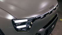 Exterior shot of a close up of the headlights of Smart #5 Summit Edition trim SUV