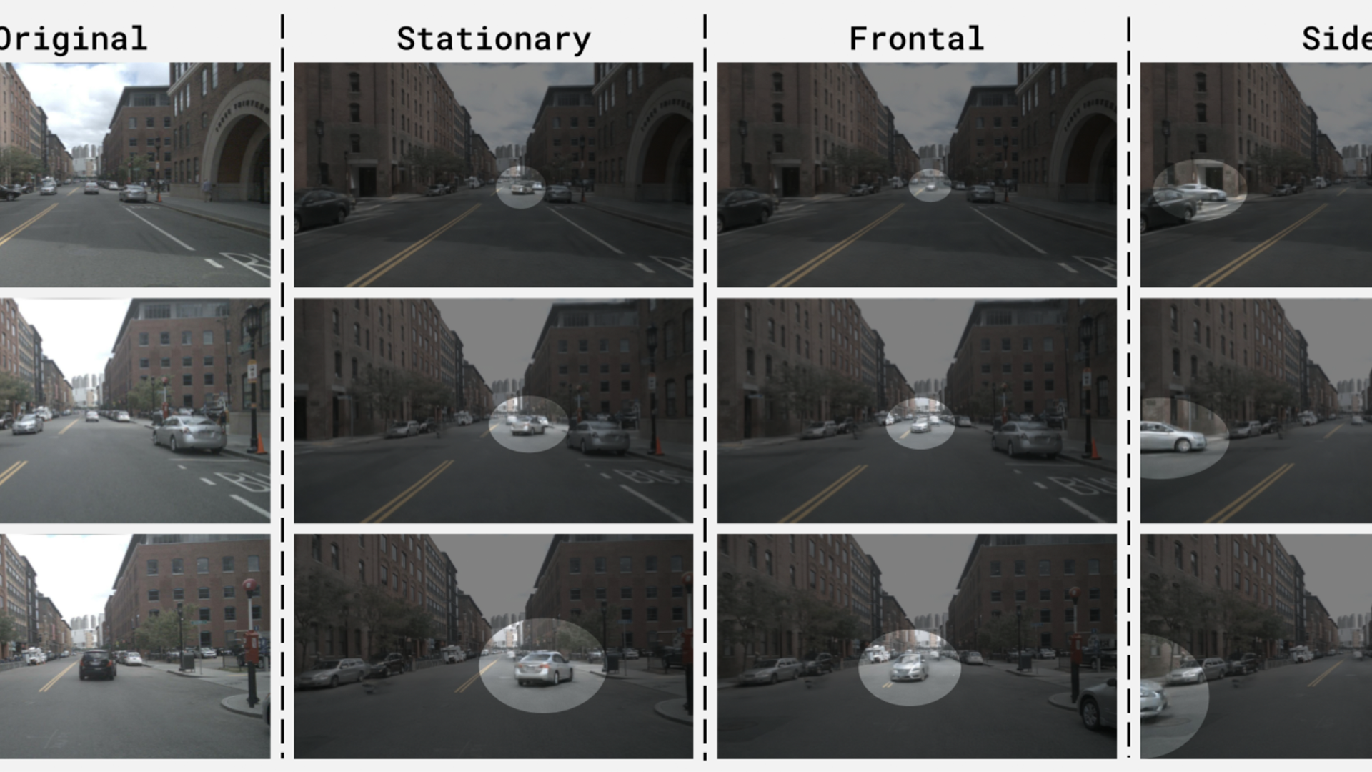 Gaussian splat render of Volvo sensor data points - image table