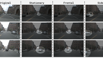 Gaussian splat render of Volvo sensor data points - image table