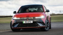 Hyundai Ioniq 5 N exterior front drifting 