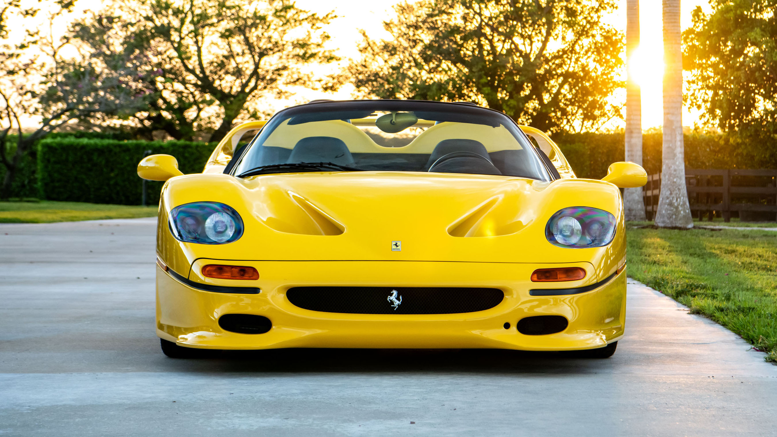 For sale: the rare, yellow, ex-Ralph Lauren Ferrari F50 that