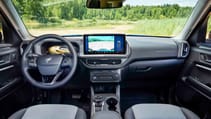 Ford Bronco Sport interior front seats and dashboard 