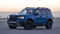 Ford Bronco Sport exterior front three quarter static desert