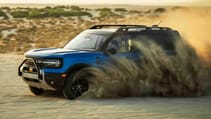 Ford Bronco Sport exterior front three quarter dynamic desert