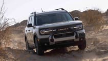 Ford Bronco Sport exterior front dynamic desert