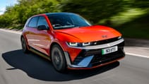 Hyundai Ioniq 5 N exterior front three quarter dynamic