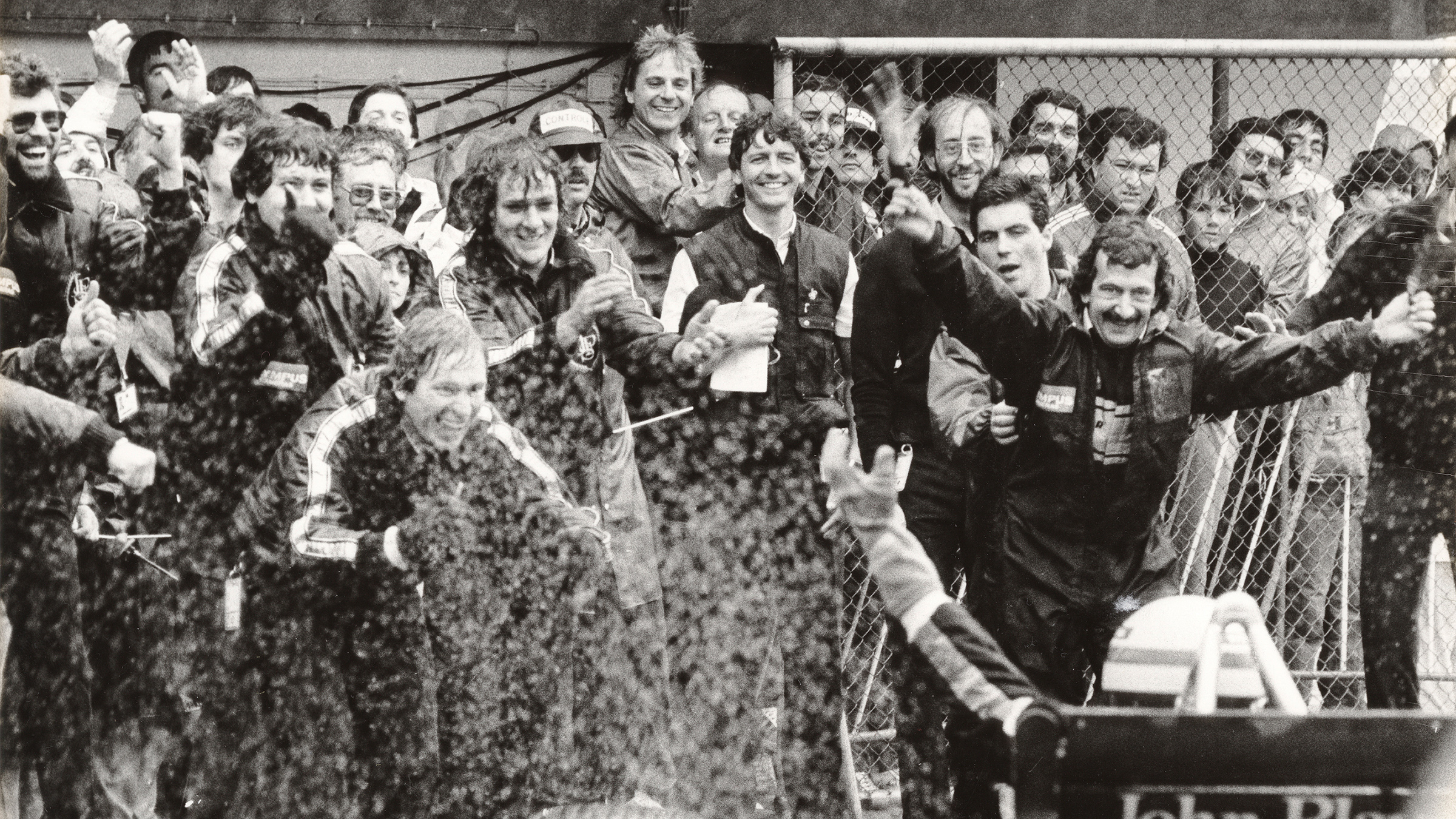 Lotus 97T Ayrton Senna celebration