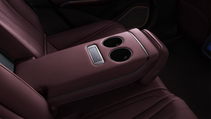 Interior shot of Denza Z9 GT, rear cup holders