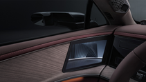 Interior shot of Denza Z9 GT, wing camera displays