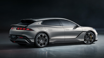 Static shot of Denza Z9 GT, rear three quarter