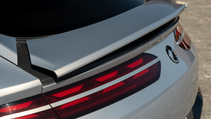 Close-up shot of Denza Z9 GT, rear lights and spoiler