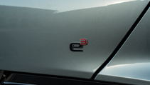 Close-up shot of Denza Z9 GT, e3 badge
