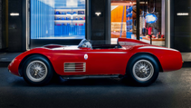 Static shot of 1956 Maserati 200S from side profile