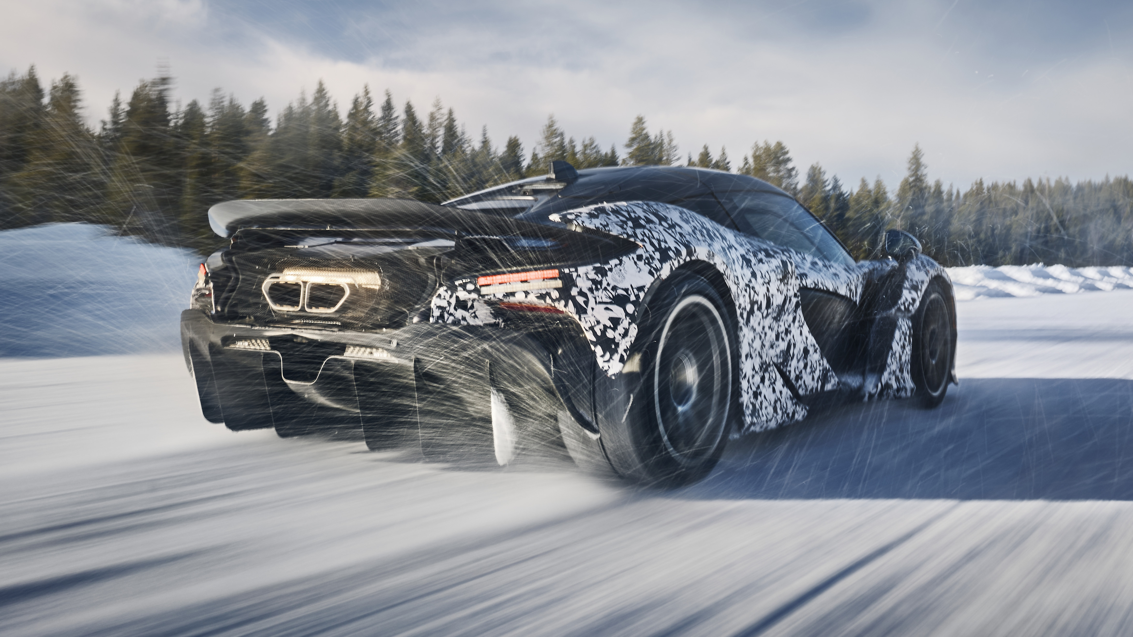 McLaren W1 cold weather testing Top Gear