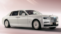 Static studio shot of Rolls-Royce Phantom Cherry Blossom