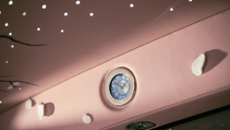 Close up of Rolls-Royce Phantom Cherry Blossom clock