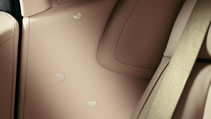 Close up of Rolls-Royce Phantom Cherry Blossom petals in the interior fabric