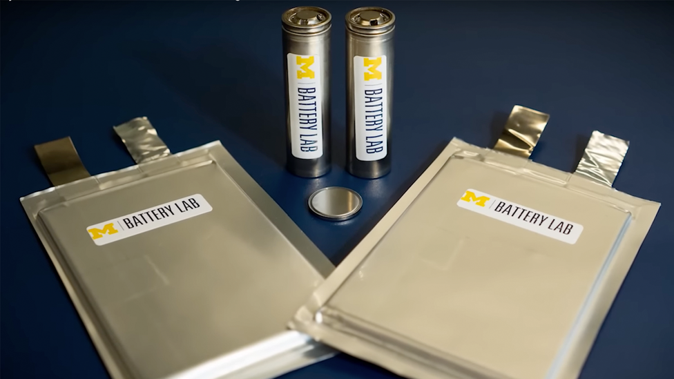 Battery packs from University of Michigan EV battery lab