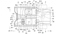 birds eye illustration of how Mazda would lay out an electric motor, power unit and battery configuration in a MX-5-style vehicle