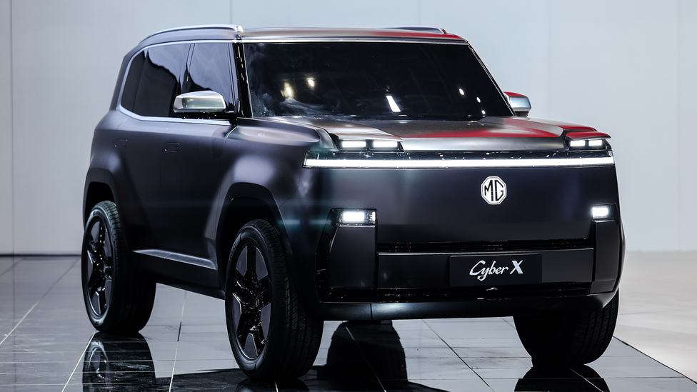 Static shot of the new MG Cyber X SUV concept