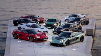Here’s over 19,000bhp worth of Rimac lounging in a Roman amphitheatre ...