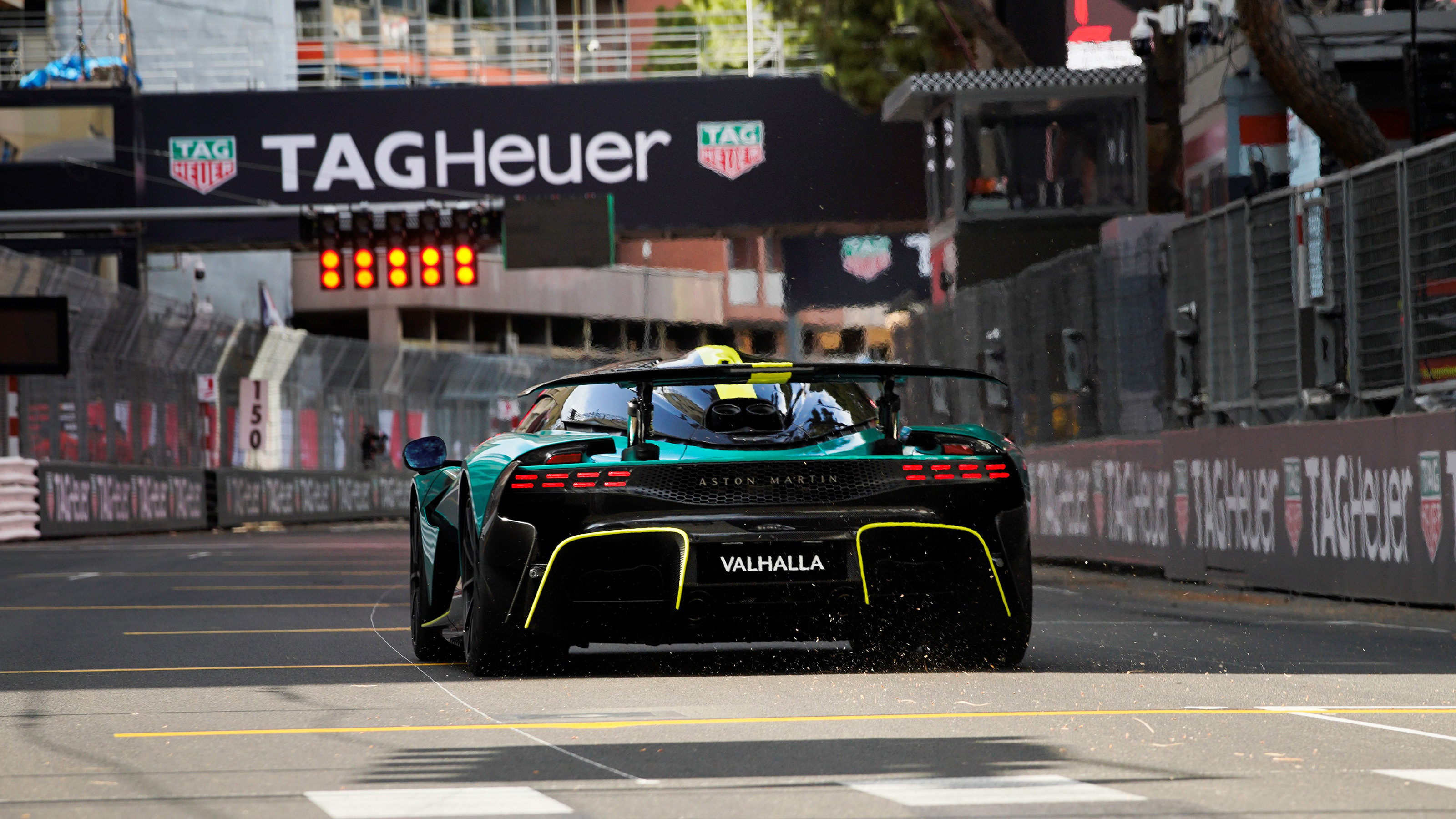 Aston Martin Valhalla Monaco pit straight