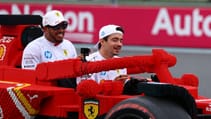 Lego F1 Miami Grand Prix parade Lego Ferrari