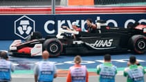 Lego F1 Miami Grand Prix parade Lego Haas