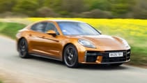 Porsche Panamera exterior front three quarter dynamic