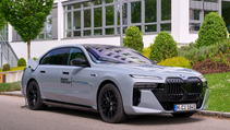 Static shot of BMW i7 with ASSBs fitted