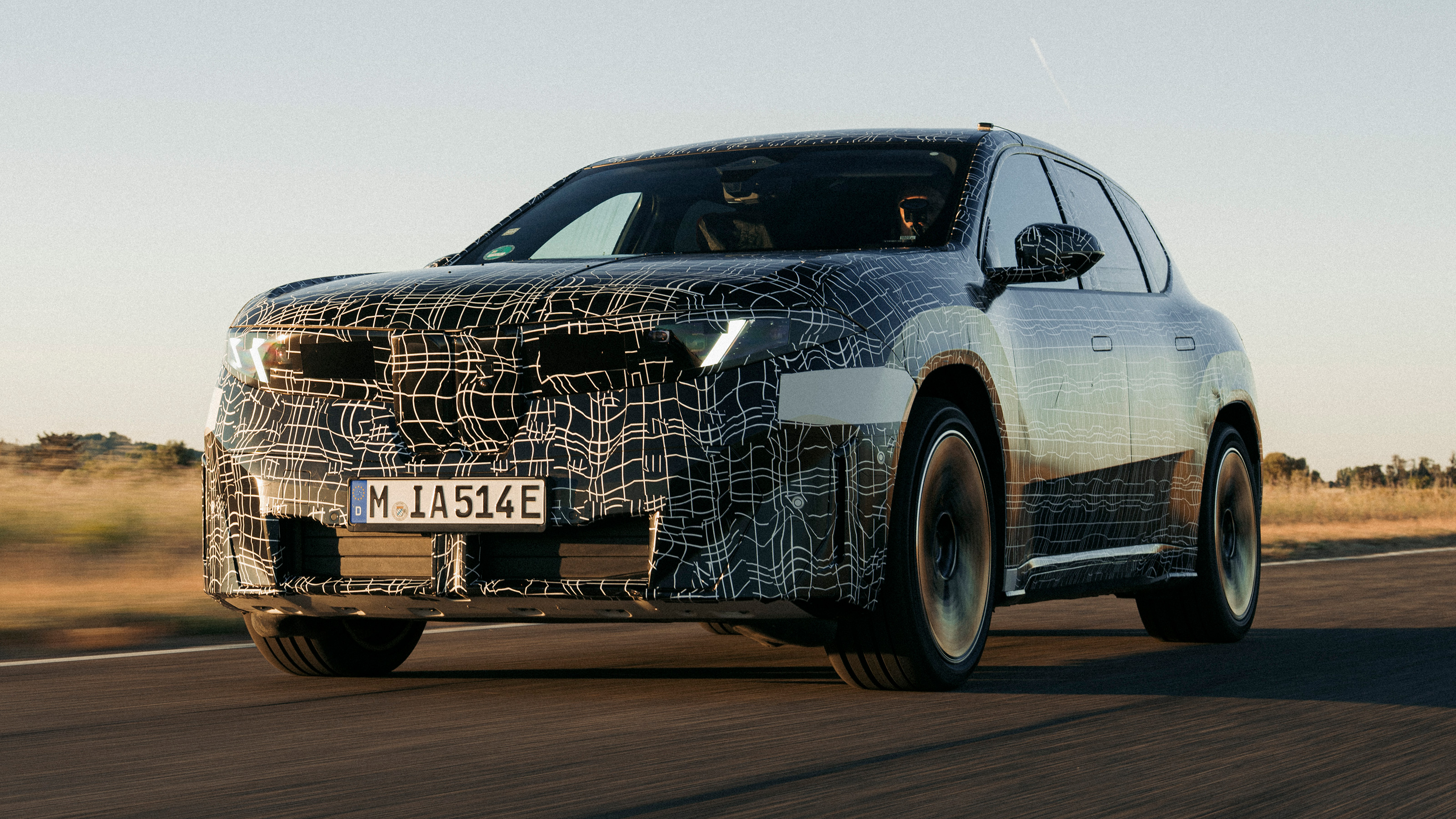 BMW iX3 prototype exterior front three quarter dynamic