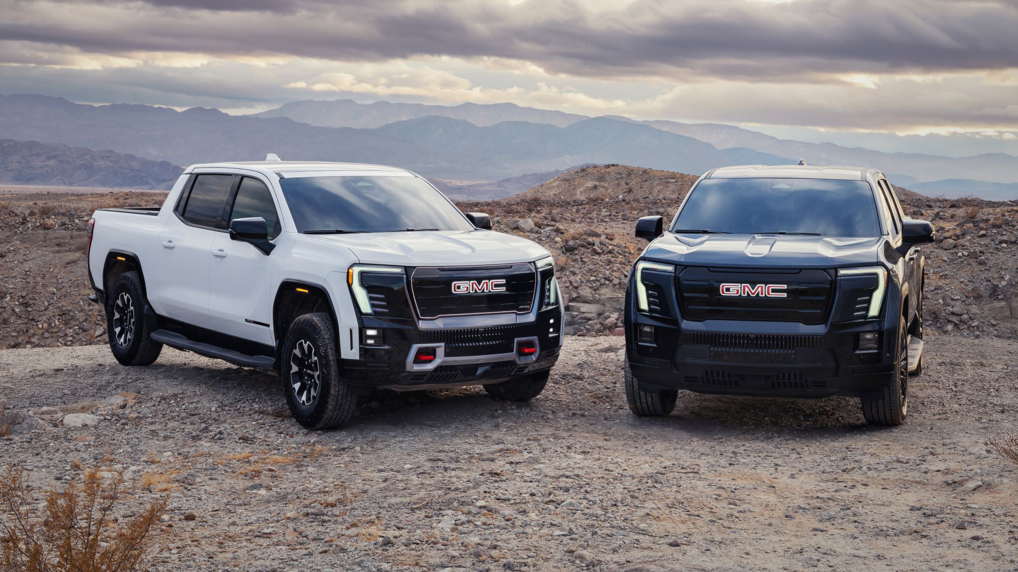 GMC Sierra EV exterior front three quarter static