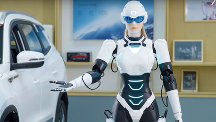Chery Mornine robot created in partnership with Aimoga