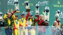 Le Mans 24 Hours AF Corse celebration podium