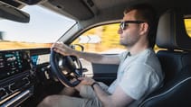 Renault 4 Joe Holding driving
