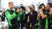 Nico Hulkenberg celebration