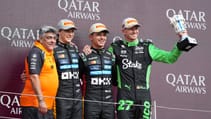 Nico Hulkenberg Sauber British GP podium Norris Piastri