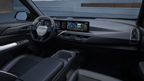 Interior shot of Kia EV5, driver's seat