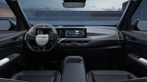 Interior shot of Kia EV5, cockpit