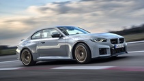 BMW M2 CS on track taking a corner