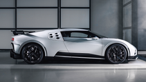 Side profile of shot of the tenth and final example of the Bugatti Centodieci hypercar built