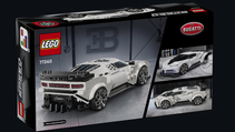 Rear of box of Lego Speed Champions Bugatti Centodieci model