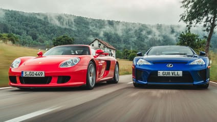 Lexus LFA and Porsche Carrera GT 