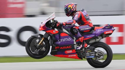 One wheelie per rider, per race