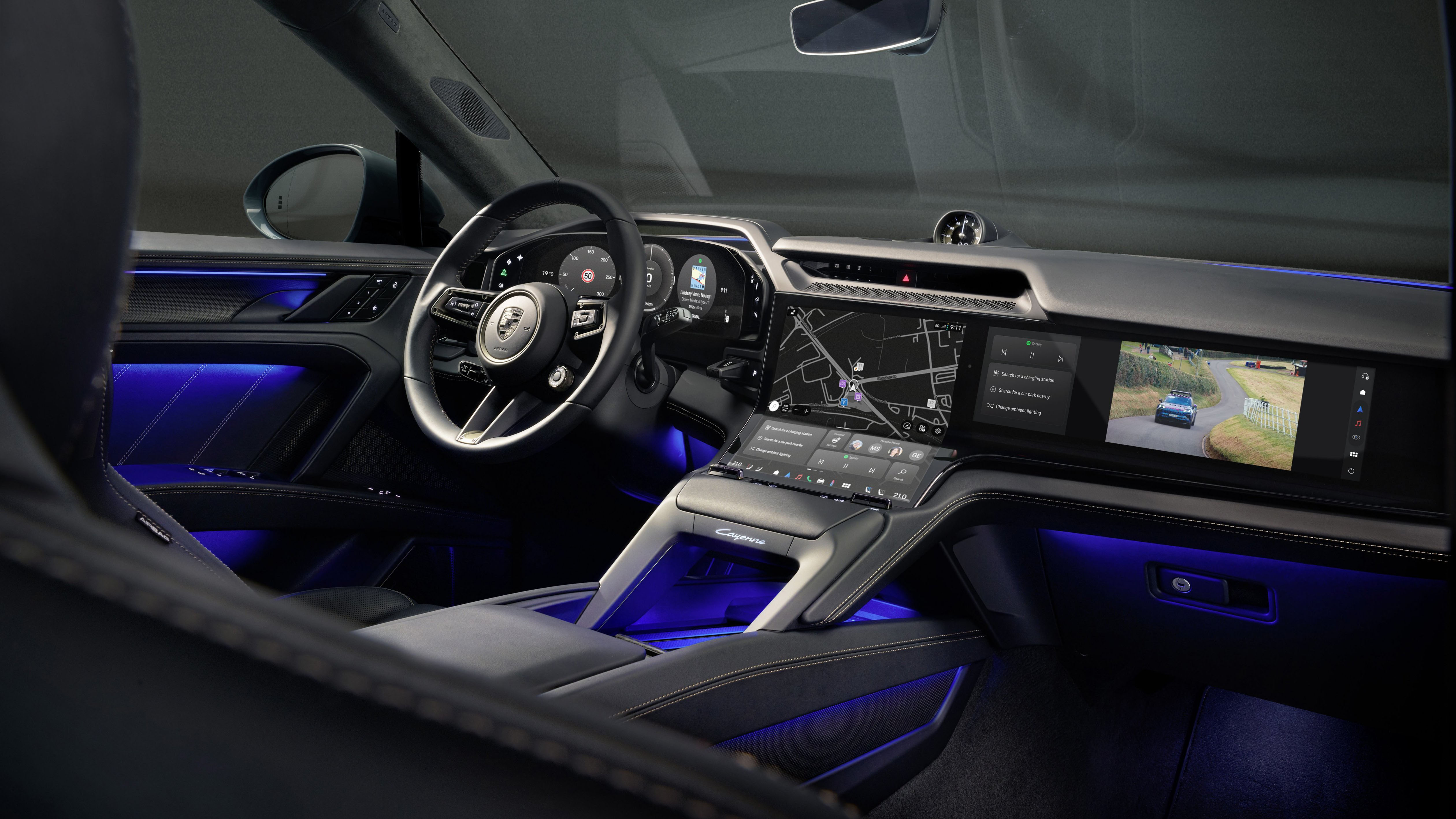 Porsche Cayenne Electric interior revealed