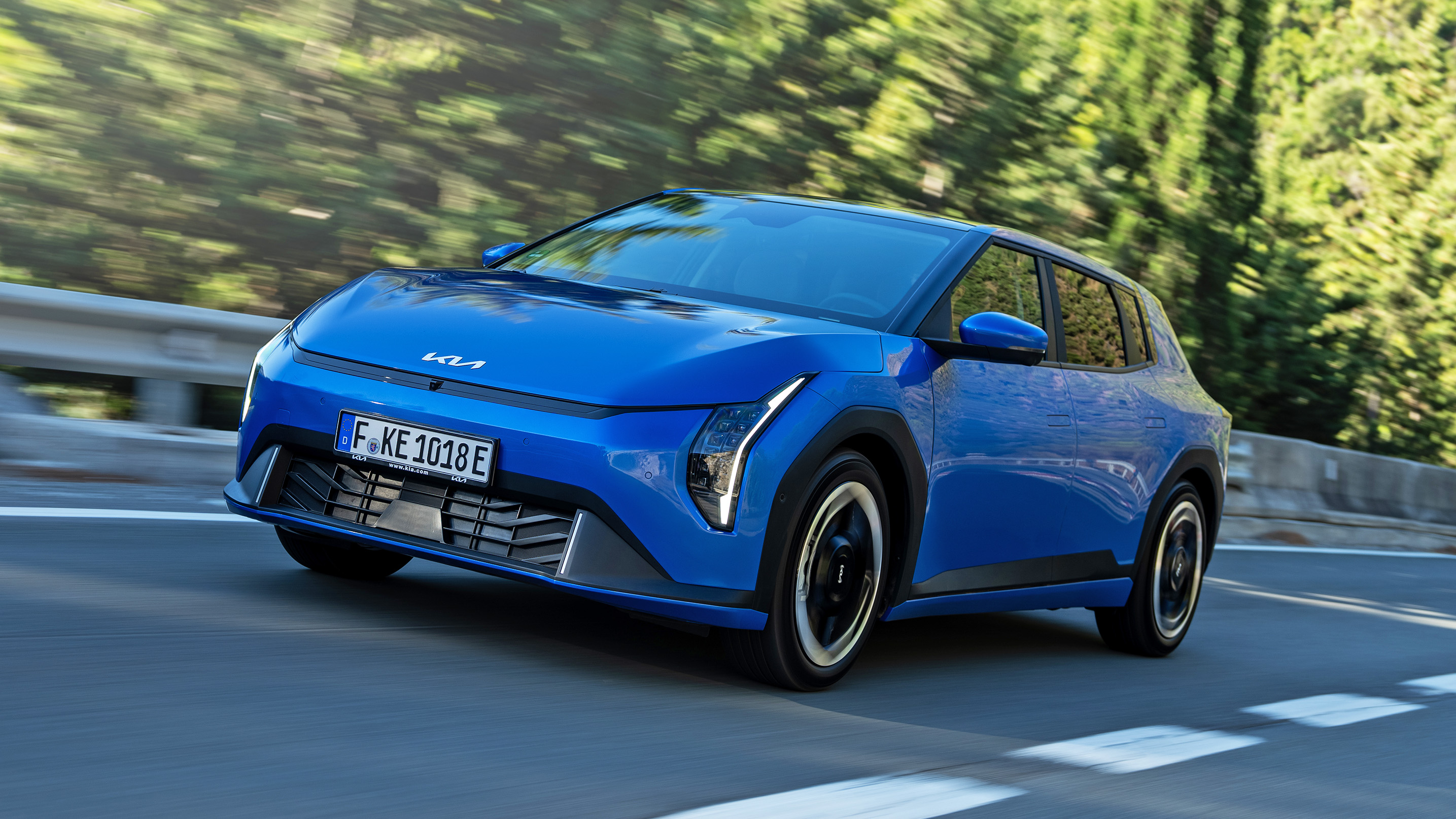 Kia EV4 hatchback blue