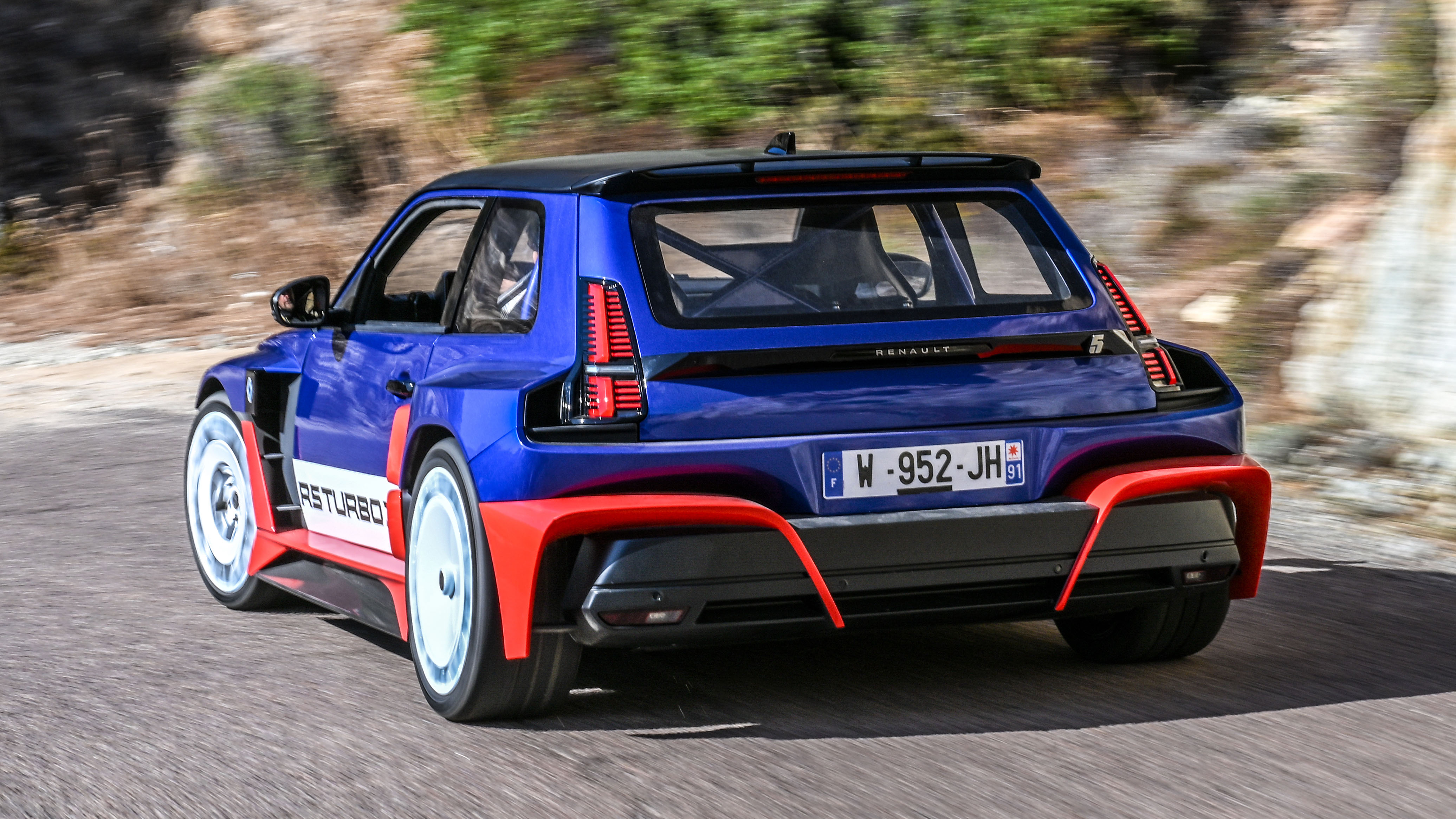 Renault 5 Turbo 3E passenger ride Top Gear