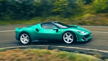 Ferrari 296 Speciale green corner action
