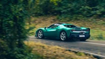 Ferrari 296 Speciale green rear